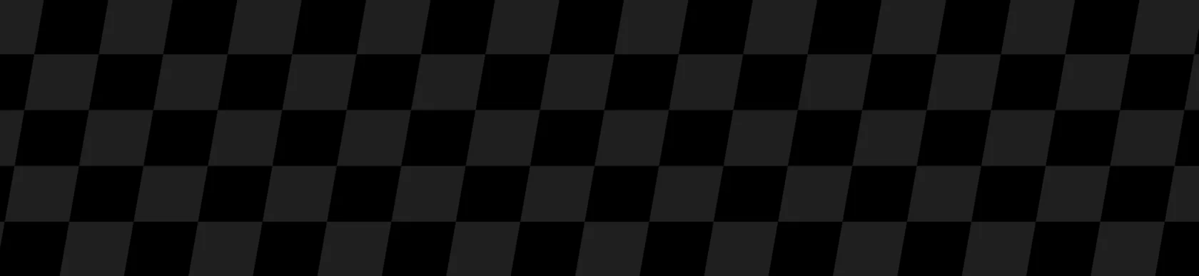 A black and dark gray checkered pattern with alternating squares arranged in diagonal rows.